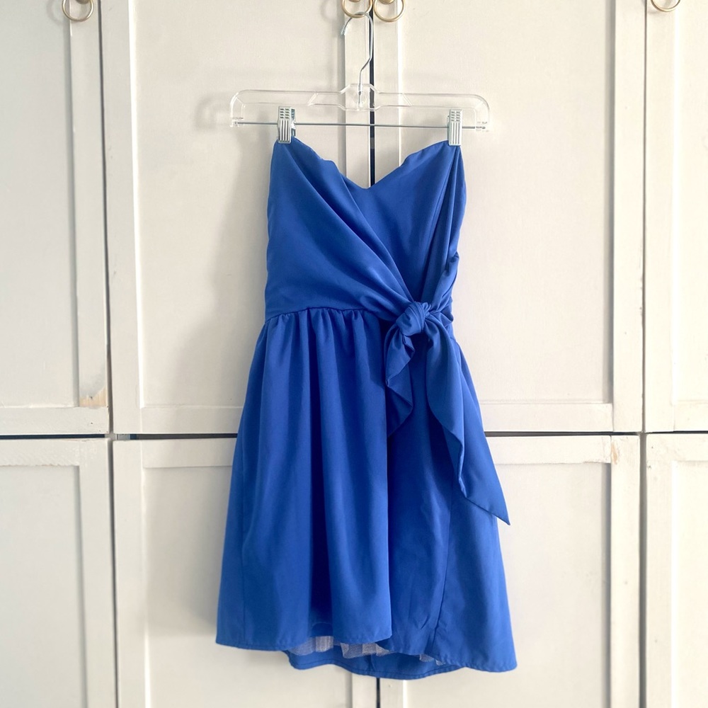 Strapless Miami dress with front bow
